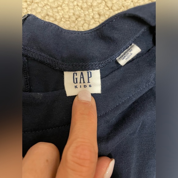 Gap Kids Sequin Romper Blue Sz Small Holiday - Picture 3 of 5